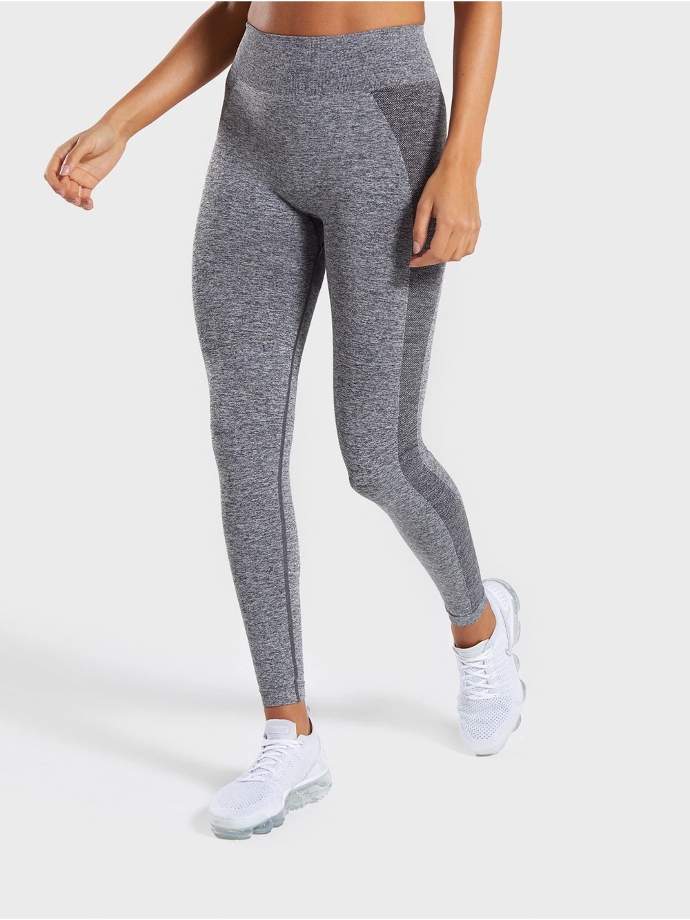 Gym shark Flex Seamless High-Waist Grey Heather Leggings Size Small